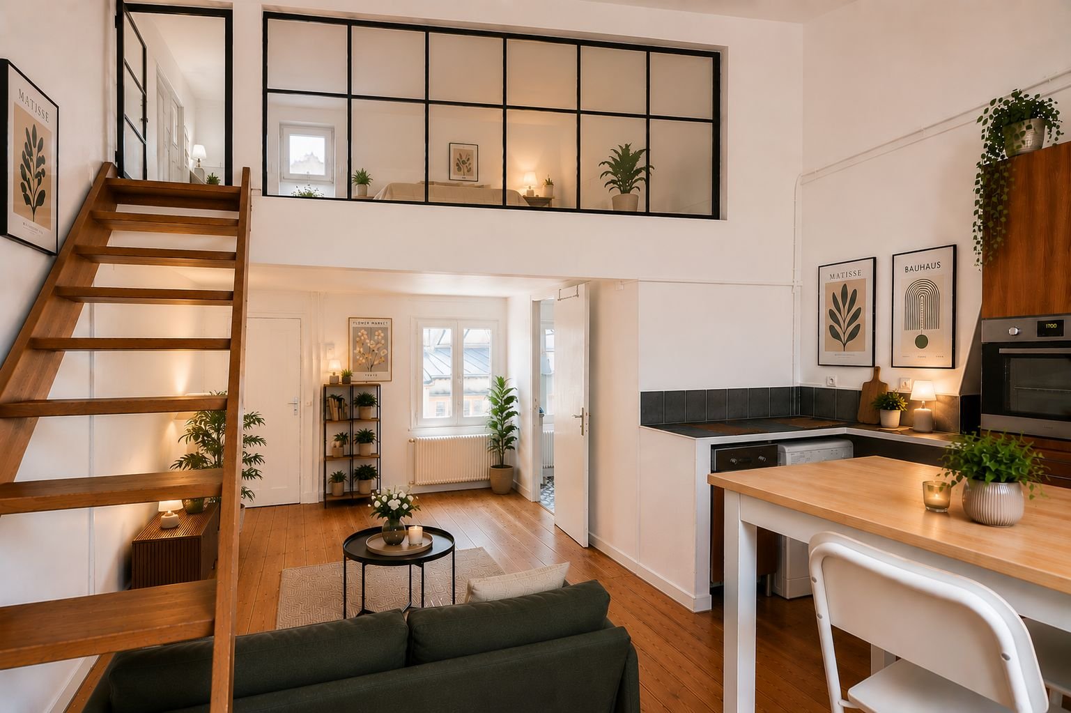Paris 4e / MARAIS / SAINT-GERVAIS – DUPLEX LUMINEUX AU DERNIER NIVEAU, VUE DÉGAGÉE & CALME PIÉTON
